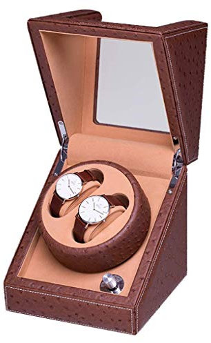 BNCXMO Watch Wickrers Watch Wickler Kisten automatisch 2+0 Wicking Box Watch Box Schütteln drehen Tischgerät ruhige Motor Mechanical Watch Storage Wendler Uhrenzweig