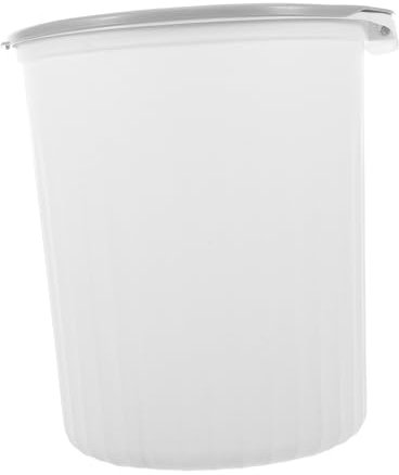 Outanaya Poubelle Rectangulaire Blanche en Plastique Grosse Capacité