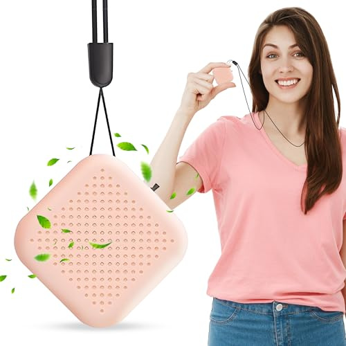LIFTHONSO Portable Personal Air Purifier – Wearable Mini Air Purifier with 120 Hours Runtime | USB Rechargeable Filterless Ionic Device for Dust, Odor, Smoke & Pollutants