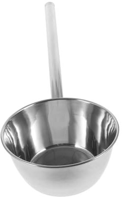 LAPYAPPE Langer Löffel aus Edelstahl Praktische Soup Ladle mit Langem Griff Wasserlöffel für Garten und Restaurant Komfortabel zu Halten