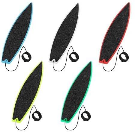 SSHUIKKAI Lot de 5 mini planches de surf pour doigts - Pour les enfants, les adolescents et les adultes - Pour l'intérieur et l'extérieur