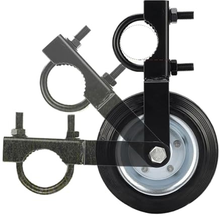 Duroecsain Ruedas Para Portal De Tubo Metálico | Rodillos De Portal Agrícola | Material de Portal Rodante Capacidad Alta, Rodamientos Fluidos para Sistema de Entrada de Granero, Acceso Para Equipos