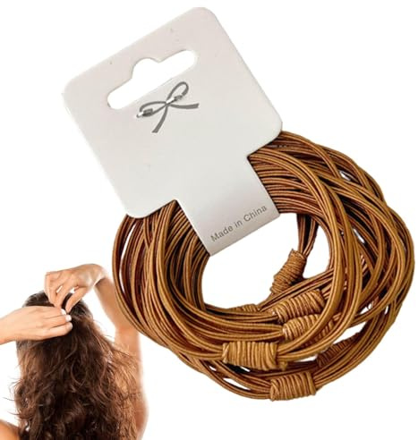 Hårsnoddar | 10 stycken elastiska hårband | hästsvanshållare | flersträngade hästsvanshållare för vuxna kvinnor, hårsmycken, 10 färger