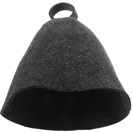 BESPORTBLE Wool Felt Sauna Hat Soft Spa Hat for Women Men Steam Cap Hair Protector Sauna Head Cover Water Absorption