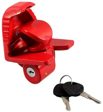 Serratura universale per gancio di traino, serratura universale per rimorchio, resistente, con chiavi, serrature a linguetta per rimorchio, barca, camper, camion