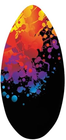 MotiveTech Skimboard Skim Board Premium Leichtes Wasser Surfbrett Aus Holz, Bodyboard Aus Holz für Erwachsene, Teenager, Alle Skimming Kinder, 35 Zoll