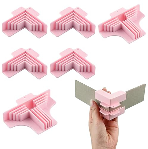 Corner Guides -, Corners Guides for Chipboard Boxes Corner Holding Tool | Squares Scrapbooking Tool | Right Angle Clamp Tools for Positioning Craft Bookbinding Papers Card Making Chipboard