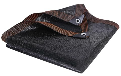 Vela Ombreggiante Rettangolare 6x8m, Tenda da Sole Privacy con Occhielli, Tenda a Vela Giardino Protezione UV, Antistrappo et Protezione da Sole, per Copertura da Serra, Patio