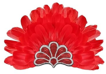 Generisch Karneval Damen Samba Kopfschmuck Federschmuck Faschingskostüme Fasching Mottoparty Federkopfschmuck Brasilien Feder Haarschmuck Frauen Karneval-Kopfschmuck mit Federn