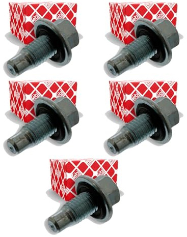 5x Febi Bilstein Ölablassschraube mit Dichtring 17mm Außensechskant Ölwanne | 5x Febi Bilstein Ölablassschraube mit Dichtring 17mm Außensechskant Ölwanne Ölwe