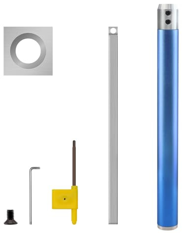 Scalpello Quadrato 11 mm Carburo Sgrossatura Tornio 1 Pezzo | scalpello per sgrossatura con gambo in acciaio inox regolabile e manico in alluminio per mini tornitori