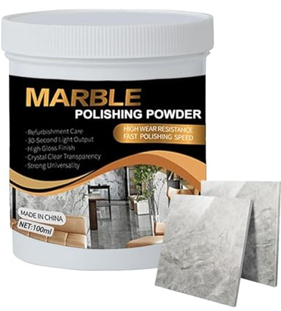 Granite Paste, Natural Stone Cleaner, 100 ml Compact Size Shine Restorer, Ceramic Tile Washbasin Kitchen Countertop Commercial Home Use, Easy Application, Strong Gloss Renewal