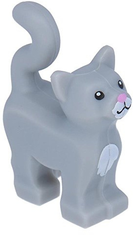 LEGO® Katze stehend neue Ausführung mit weißer Brust