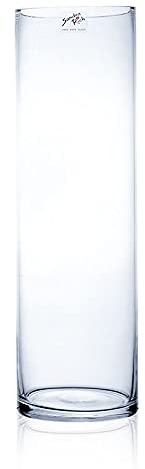 Sandra Rich Glasvase Dekoglas CYLI Zylinderform H. 40cm D. 12cm zylindrisch rund