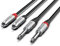 Audibax PRO Cavo 2 Jack Mono a 2 RCA - Cavo Audio RCA - Lunghezza 10 Metri - Connettori OFC per Trasmissione Alta del Segnale - Rivestimento in PVC - Massimo Isolamento - Diametro 8 mm