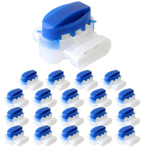 ECENCE Kabelverbinder für Mähroboter Begrenzungskabel Wasserdicht - 20 Stück - Verbinder für Rasenroboter Kabel Draht mit Gelfüllung kompatibel mit Gardena, Husqvarna Automower, Worx UVM.