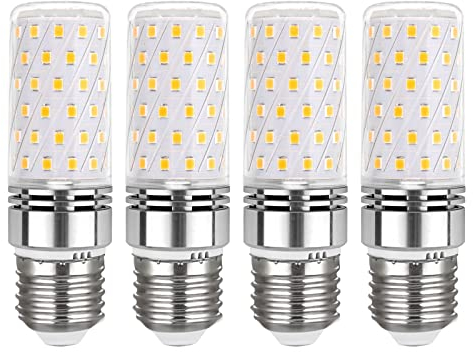 Akynite Leuchtmittel E27 LED Neutralweiß 4000K 1350LM, 12W LED Ersatz E27 100W Halogenlampe, AC 230V, Maiskolben led Stablampe E14 Neutralweiß für Deckenlampe, Nicht Dimmbar, 4er-Pack