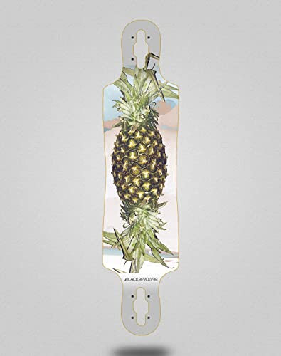 Black Revolver Skateboard Longboard Deck 40 x 9 Rotten Fruit III