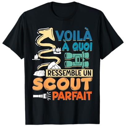 Scout Éclaireur Campeur Extérieur Scoutisme T-Shirt