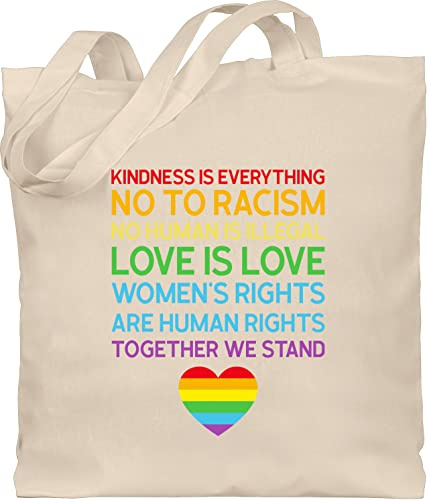 Shirtracer - Baumwolltasche - LGBTQ Kleidung Flag - Together We Stand – Pride