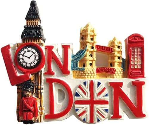 London England UK Magnet Kühlschrank Kühlschrank Magnet Dekoration Aufkleber Souvenir Kunstharz Handwerk Küche Whiteboard