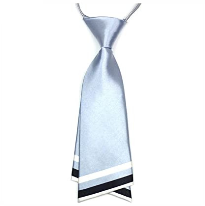 JKQBUX Cravate pour femme Uniforme à rayures réglables Cravate pré-nouée pour filles Accessoires de travail Cérémonie