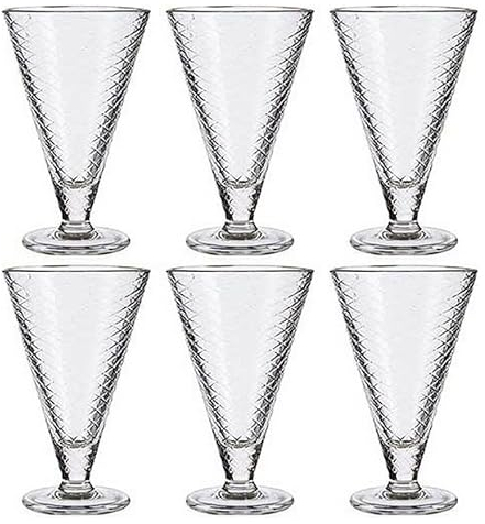 Copa de Helados y Batidos Transparente Vidrio 340 ml (24 Unidades)