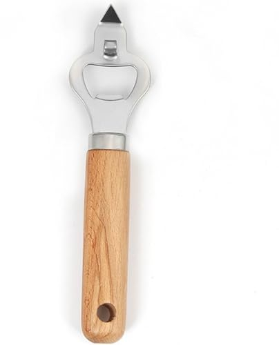 Abrelatas universal versátil de acero inoxidable 2 en 1, herramienta multifuncional simple para bebidas para el hogar abridor de botellas