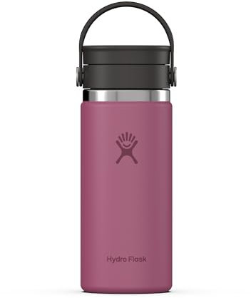 HYDRO FLASK - Coffee Flask 473 ml (16 oz) - Vacuum Insulated Stainless Steel Travel Mug with Leak Proof Flex Sip Lid - Wide Mouth - Reef