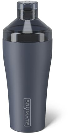 BrüMate Cocktail Shaker 22oz Insulated Stainless Steel Shaker - 100% Leakproof - No Condensation (Nightfall Blue)