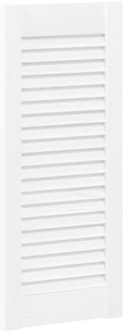 vidaXL Puerta de armario de lamas 4 uds blanco 61,5x29,5 cm, puerta de mueble, puerta de armario, panel de lamas de madera