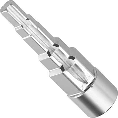 Othmro Universal Ratchet Key with Square Socket 1/2 Inch, 5-Stage Radiator Spanner Radiator Valve Key, 1/2，3/8, 3/4, 1-1/4 Step Wrench Tool