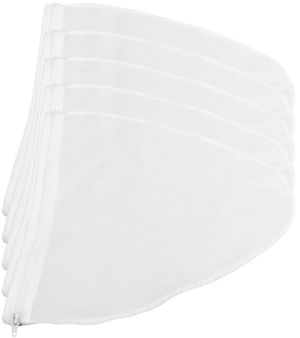 SHINEOFI 5pièces Filtre Maille Réutilisable Filtre à Café Et Lait Sachet à Mailles Fines Pour Aliments Jus Miel Et Laits Végétaux