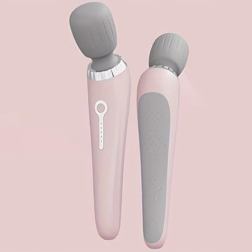 Masseur corporel portable pour soulager la douleur, masseur électrique à haute fréquence, outil de massage de voyage à vibrations rapides pour le dos les jambes les douleurs de la main le cou (Rose)