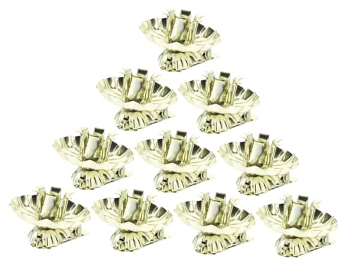 Homoyoyo 10 Piezas Clip de Vela para Candelabro Navideño de Metal Candelabro para Árbol de Navidad de Árbol de Navidad Soporte para Velas