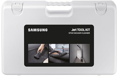 Samsung VCA-SAK95K/GL tillbehörsset för jet-batteridammsugare, dammborste extra mjuk, dammborste extra hård, teleskopförlängningsslang, flexibelt teleskopfogmunstycke, förvaringsväska, svart