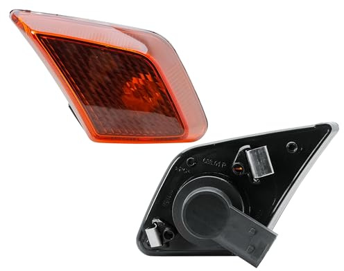 LONGLING Ersatz Blinker Rechts Beifahrerseite 24V Blinkleuchte Seitenmarkierungsleuchte Positionsleuchte mit Glühbirne für Mercedes Lkw Actros Arocs Antos Mp4 Mp5