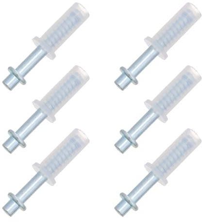 UKCOCO Lot de 6 Pivots Supérieurs Métalliques 3/8 Portes Pliantes Quincaillerie Portes de Placard Pliantes Pivot Élastique Robuste Compatible et Plier Usage Domestique et Rénovation