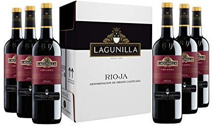 Caja de Lagunilla Crianza Vino Tinto D.O Rioja - 6 botellas x 750 ml. - 4500 ml