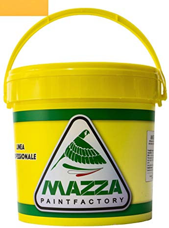 MAZZA Pittura Decorativa Per Interni Brillantinata Glitterata Lt 5 Dusk Colorificio Vernice Brillantini Glitter Muro Idropittura Murale Colorata (Giallo Girasole Dk4115)