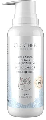 CLOCHEE Baby&Kids - Lovely Care Oil - Hautpflegeöl - Jojoba-Öl - 100% natürlich - Feuchtigkeitsspendend - Glättend - Wohltuend - Beruhigend - ECO - für Neugeborene - 200ml