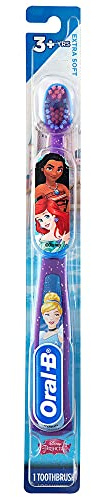 Oral-B Princess Toothbrush for Little Girls, Children 3+, Extra Soft, Cinderella Characters - 1 Count