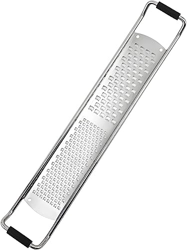 Grattugia for Verdure da Cucina ， Grattugia for Formaggio in Acciaio Inossidabile Porta Base Antiscivolo Grattugia for Parmigiano Utensili e Gadget da Cucina Professionali Portatili-Macinini Grandi in