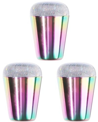 minkissy 3 Stücke Schillernden Griff Nail Art Stamper Silikon Nagel Stempel Nagel Stamping Werkzeug Für Nail Art Jelly Nails Stamper