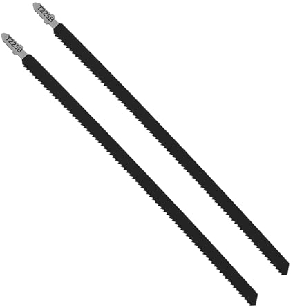 ECSiNG 2pcs Lames de Scie Sauteuse en Bois T225B 250mm Compatible avec Bosch,Compatible avec Metabo, Compatible avec Makita, Acier à Haute Teneur en Carbone