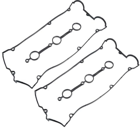 Hihaha Guarnizione coperchio valvole No.2244139810 per Hyundai Santa Fe 2003-2006 / Set guarnizione coperchio valvole motore interno/Gomma resistente / 2 Set Nero