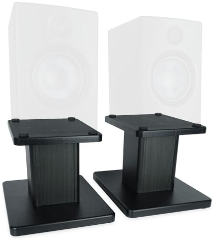 keepdrum SS041 Boxenständer Lautsprecher-Tischstativ für Monitor-Boxen 1 Paar