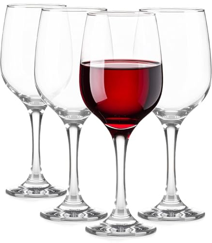 Glasmark KROSNO 1992 copas de vino blanco juego de 4 copas de vino juego de 4 copas de aperitivo para vino blanco 4x375 ml