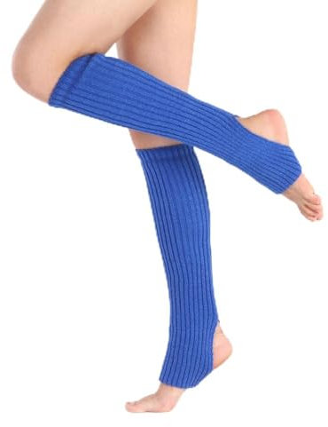 CHTME Gestrickte Ballett Stulpen 1 Paar 50cm Mädchen Ballettstulpen mit Fersenloch Tanzen Stulpen Beinwärmer Damen Mädchen Beinwärmer Stulpen für Tanzen Sport Yoga Legwarmer Beinwarmer Stulpen