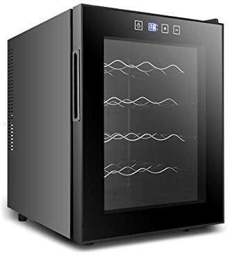 XNYXLPP Refrigerador para vinos, refrigerador para vinos Independiente, refrigerador de una Sola Zona con Puerta de Vidrio, congelador de Cocina, gabinete de Almacenamiento para el hogar